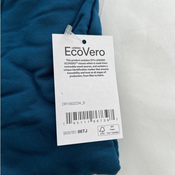 Daily Ritual Women's Supersoft Terry Sleeveless Scoopneck Navy Jumpsuit Size L - Picture 10 of 10